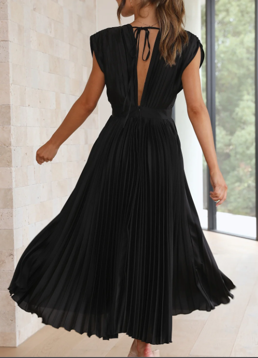 Elive™ - Heavenly Elegance Maxi Dress with Sleeves