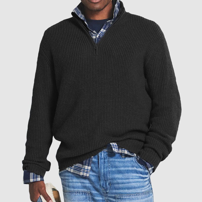Arlo™ | Warm Sweater with Zipper Collar