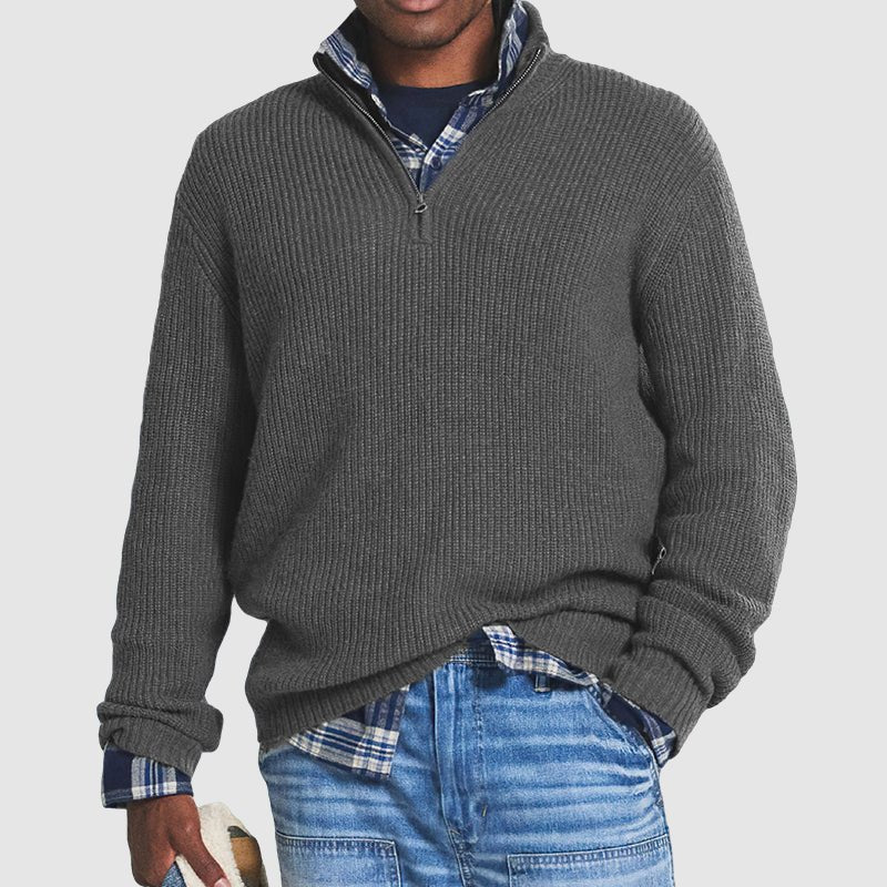 Arlo™ | Warm Sweater with Zipper Collar