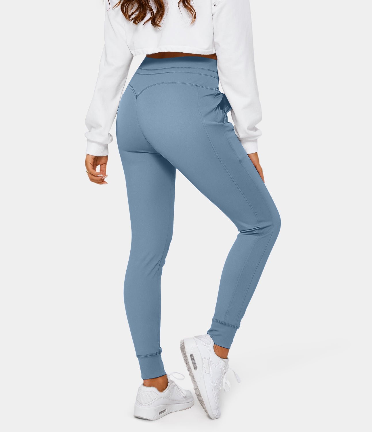 Sophie™ | sweatpants with high waistband, drawstring and side pockets